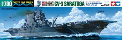 Tamiya 1/700 Cv-3 Saratoga Air Craft Carrier With Detail Parts**