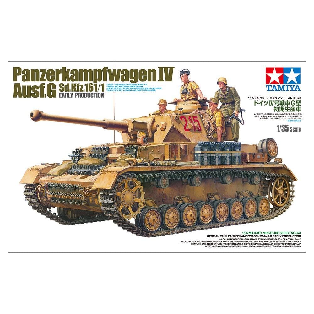 Tamiya 35378 1/35 German Tank Panzerkampfwagen IV Aust.G (Early Production) Plastic Model Kit