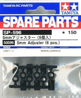 Tamiya 50596 5mm Adjuster (6pcs) - Image 2