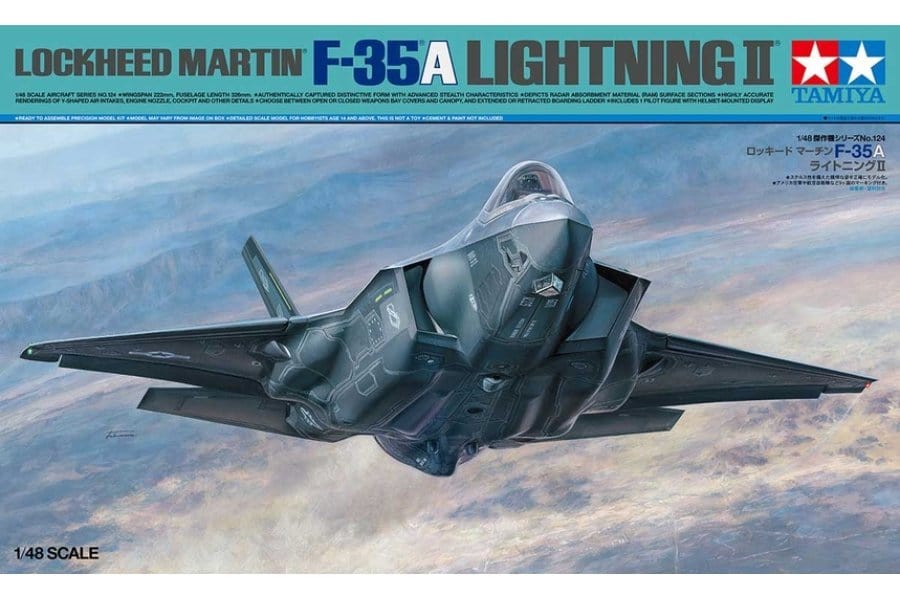 Tamiya 61124 1/48 Lockheed Martin F-35A Lighting - Australian Decals Included