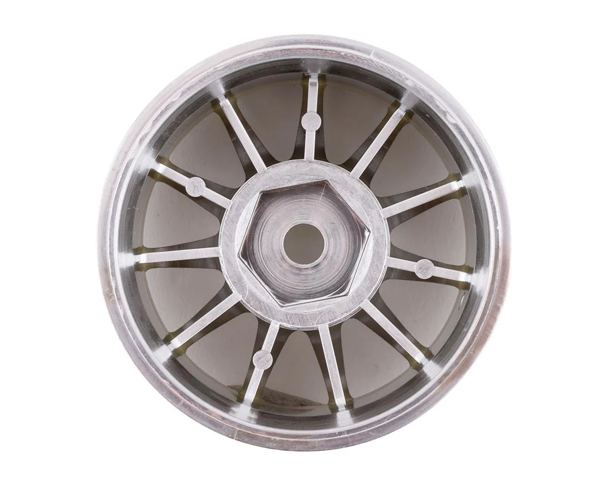 Tamiya M-Chassis 11-Spoke Wheels (Chrome Plated) (2) - Image 2