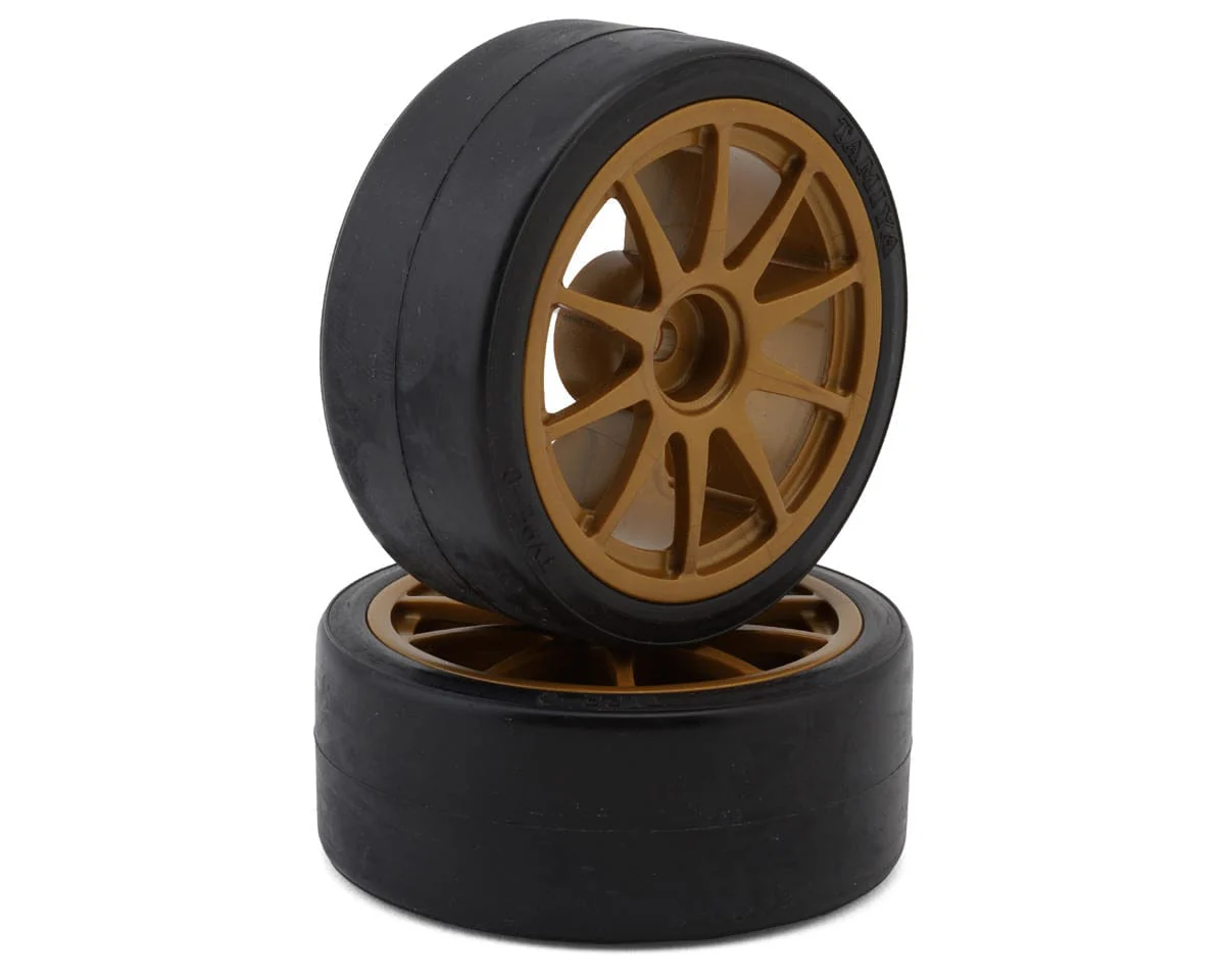 Tamiya Pre-mounted Drift Tires - Bronze (2pcs)