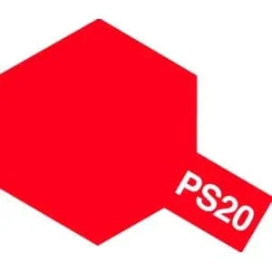 Tamiya PS-20 Spray Fluorescent Red - Image 2