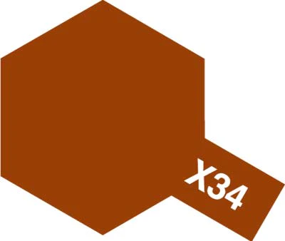 Tamiya X-34 Enamel Metallic Brown - Image 2