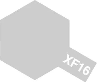 Tamiya XF-16 Acrylic Flat Aluminium - Image 2