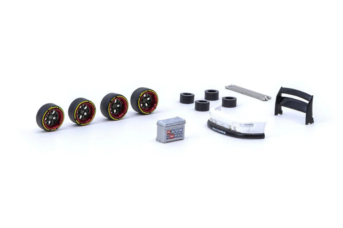 Tarmac 1/64 AL13 Wheels DC 003 - Red/Black** - Image 2