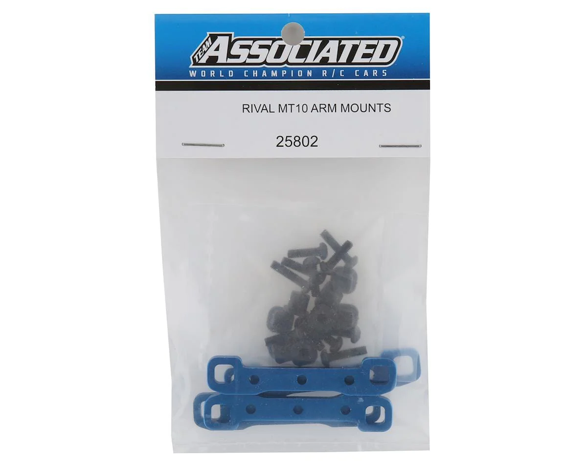 Team Associated Rival MT10 Blue Arm Mount Set [25802] - Image 2