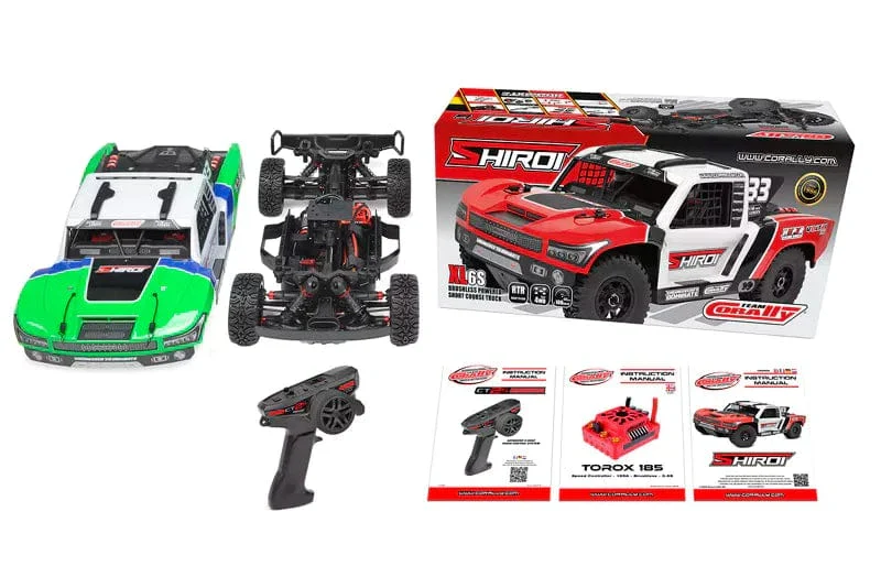 Team Corally 1/8 SHIROI XP 6S Brushless Short Couse Truck RTR - Green [C-00278-G] - Image 9