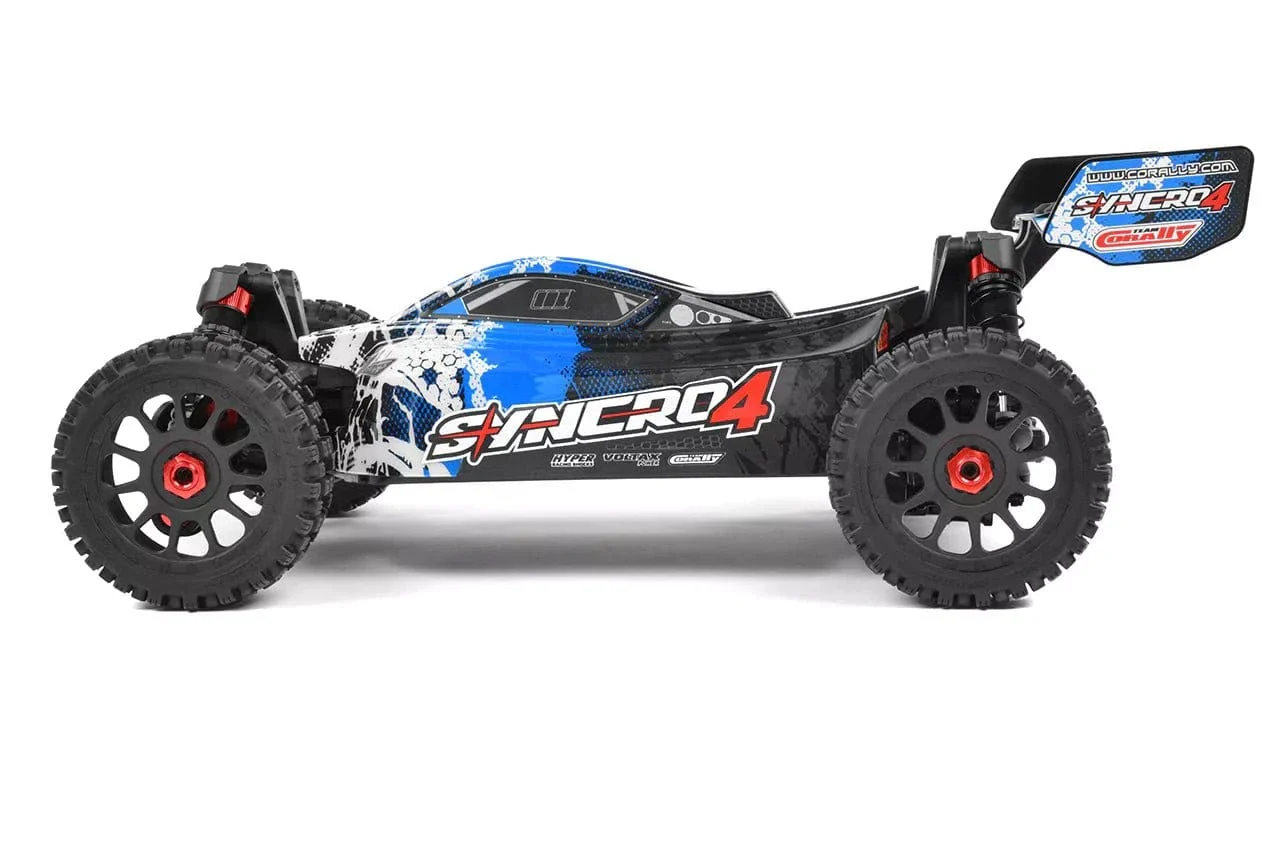 Team Corally 1/8 Syncro-4 4S Brushless RC Buggy - Blue [C-00287-B] - Image 5