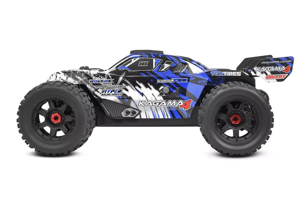 Team Corally Kagama 10 XL4S RC Monster Truck - Blue - Image 3