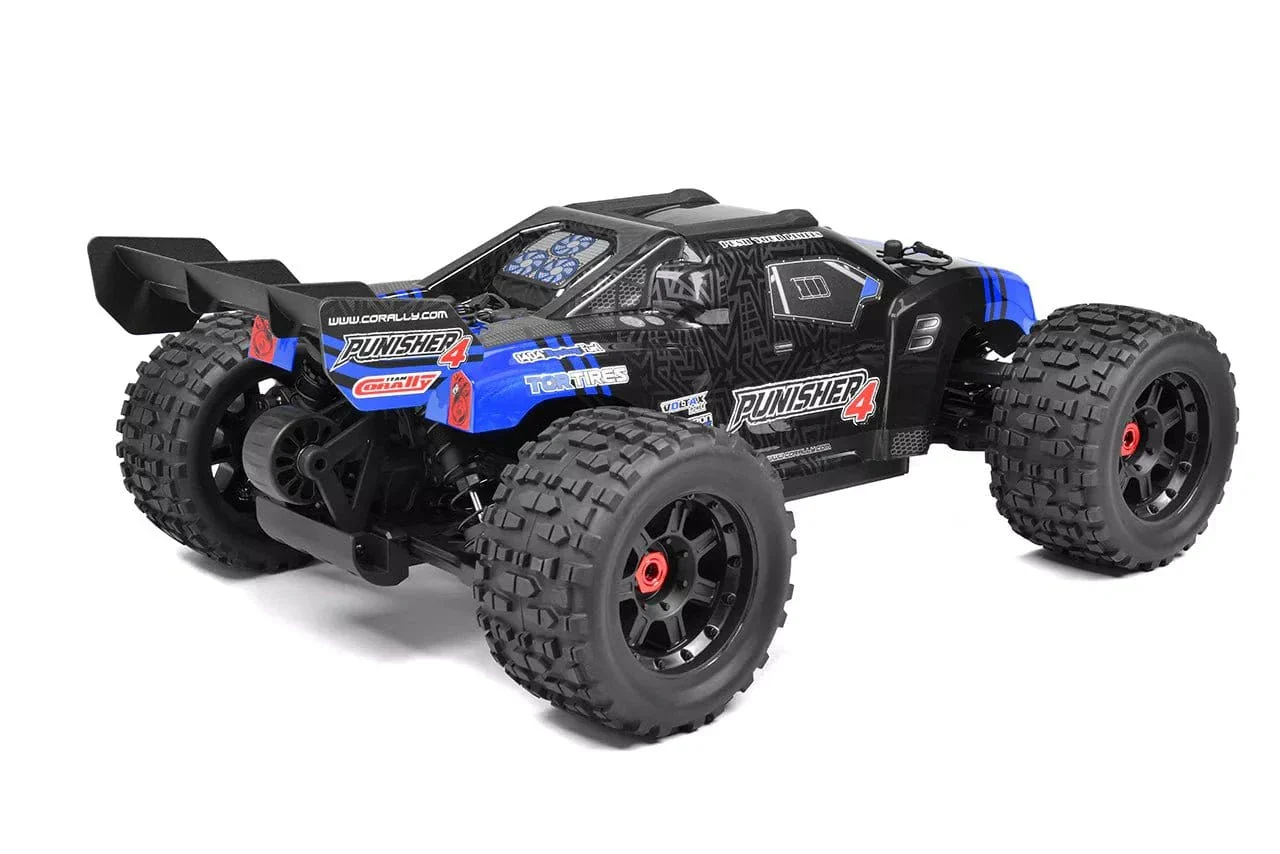 Team Corally Punisher 10 XL4S Brushless Monster Truck - Blue [C-00292-B]** - Image 3