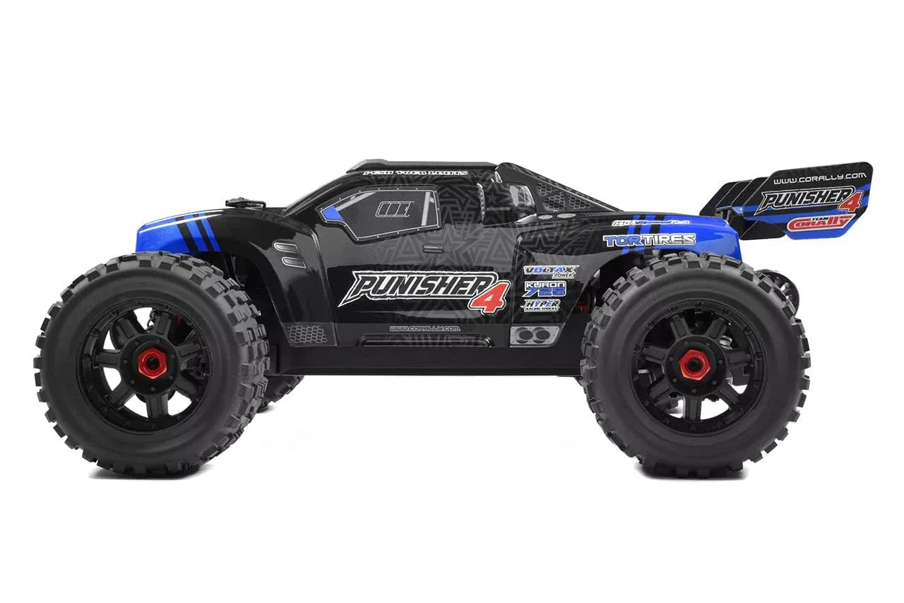 Team Corally Punisher 10 XL4S Brushless Monster Truck - Blue [C-00292-B]** - Image 5