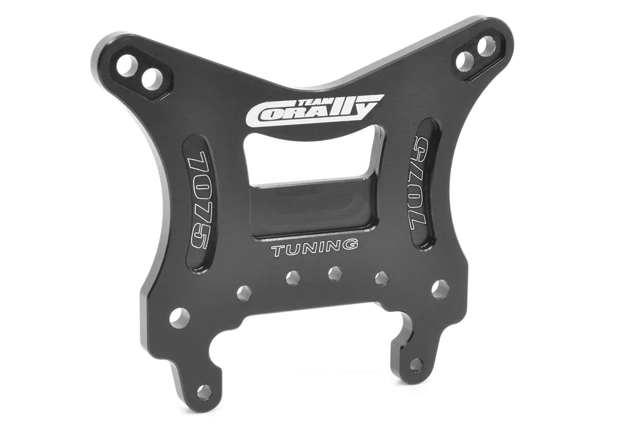 Team Corally Shock Tower - Asuga XLR - Front - Swiss Made 7075 T6 - 5mm - Hard Anodised [C-00180-1122]