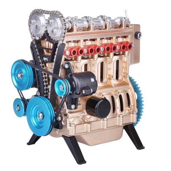 Teching 4 Cylinder Metal Model Engine Assembly Kit - Image 3