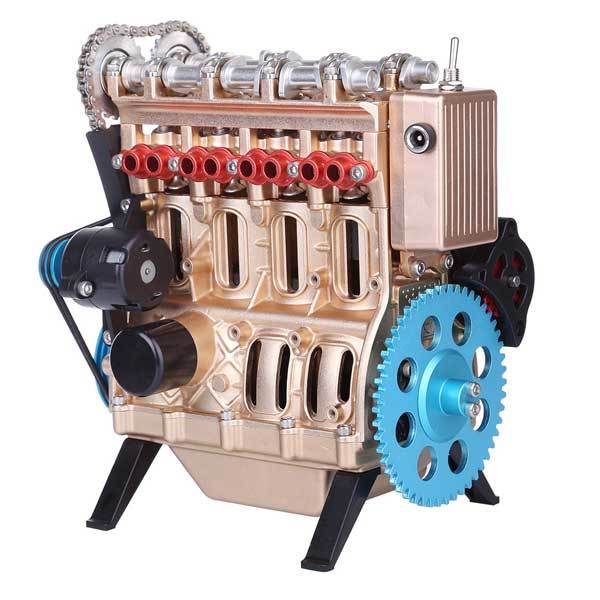 Teching 4 Cylinder Metal Model Engine Assembly Kit - Image 4