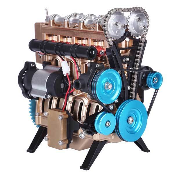 Teching 4 Cylinder Metal Model Engine Assembly Kit - Image 5
