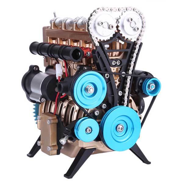 Teching 4 Cylinder Metal Model Engine Assembly Kit - Image 6