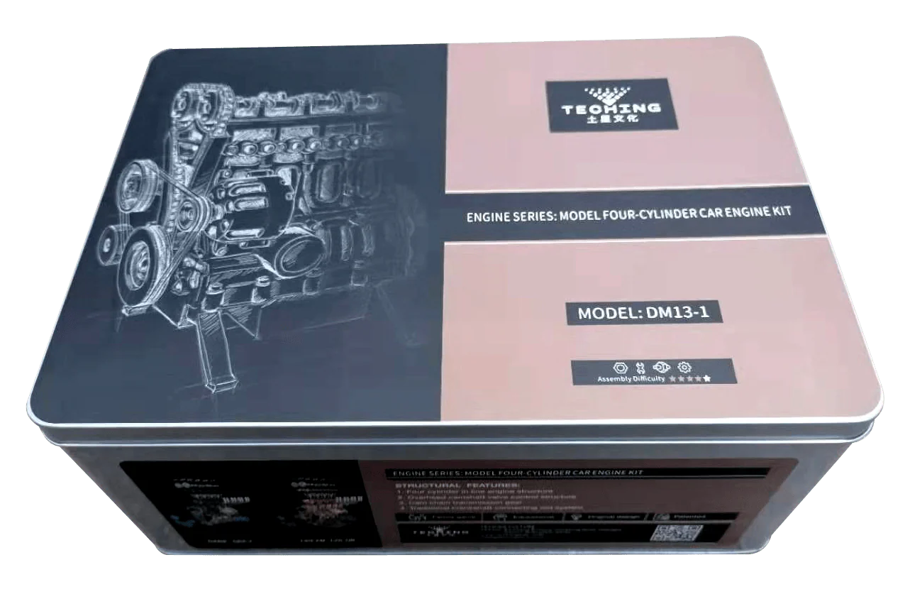 Teching 4 Cylinder Metal Model Engine Assembly Kit - Image 8