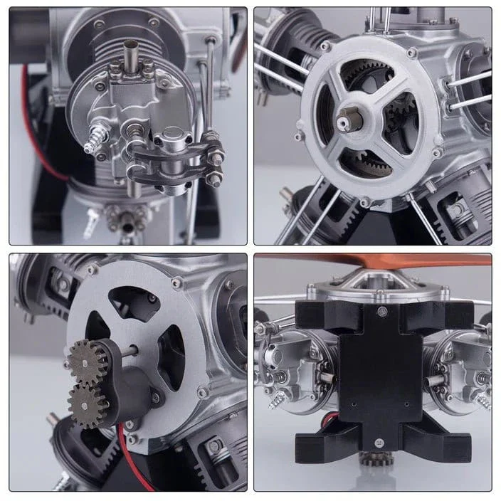 Teching 5 Cylinder Radial Metal Model Engine Assembly Kit - Image 6