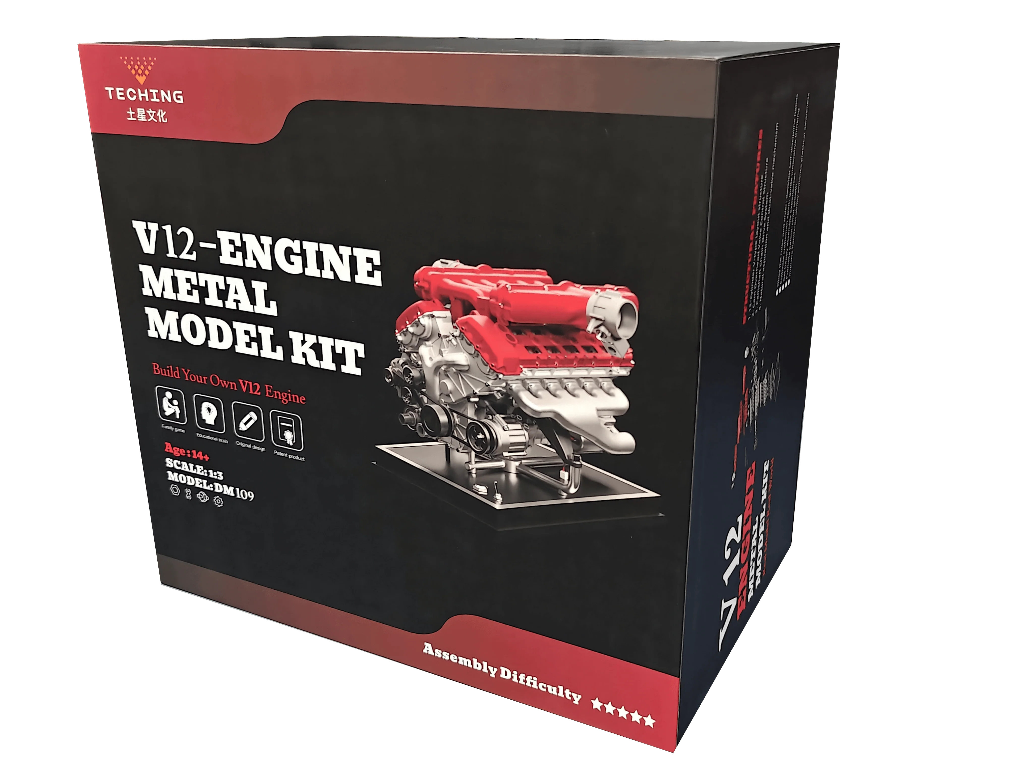 Teching V12 Engine Metal Model Kit [DM109] - Image 6