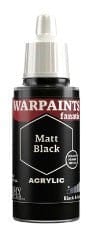 The Army Painter Warpaints Fanatic: Matt Black - 18ml Acrylic Paint