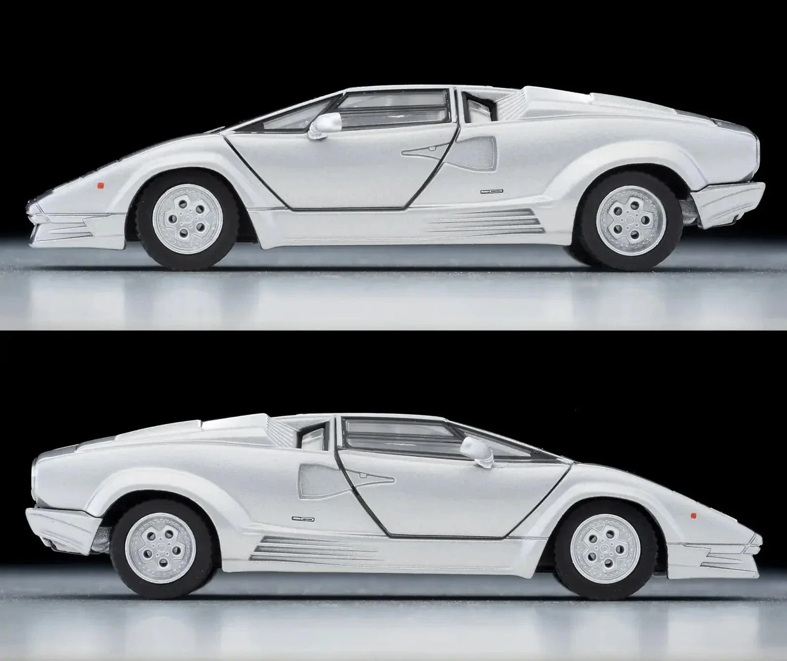 Tomica 1/64 LV-N Lamborghini Countach 25th Anniversary Silver - Image 4