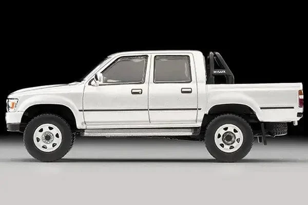 Tomica 1/64 LV-N256c Toyota Hilux 4WD Pickup DoubleCab SSR (Silver) 1991 - Image 3