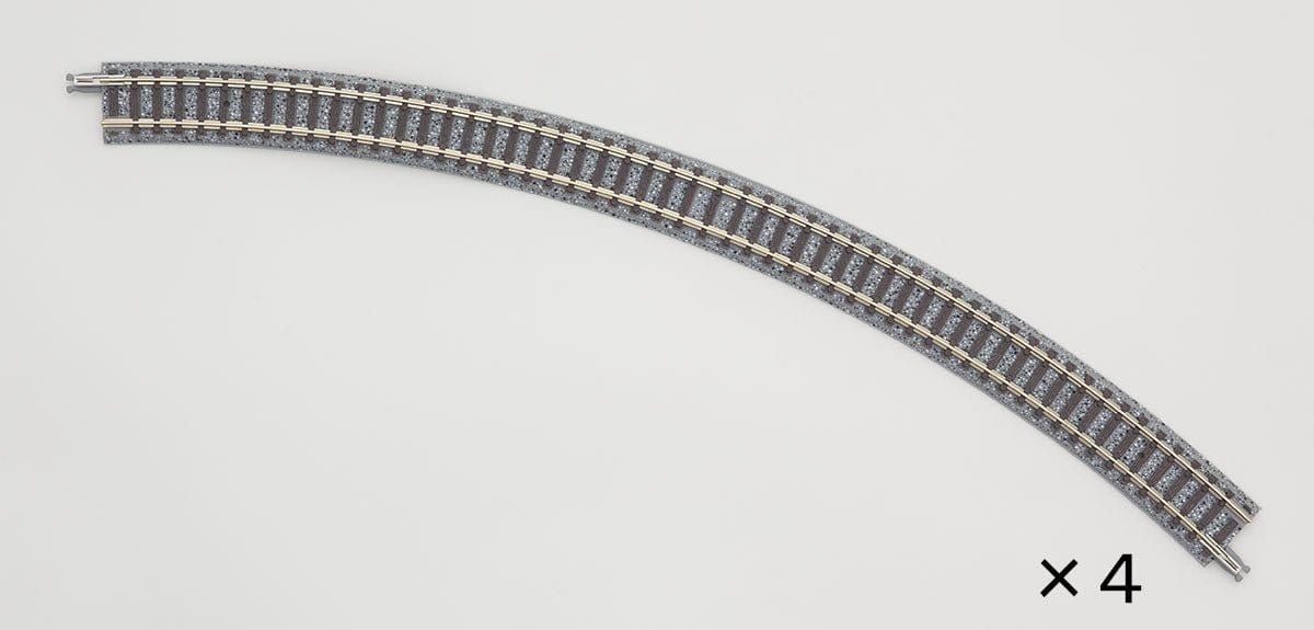 Tomix N Scale Curve Track 13-15/16" 354mm Radius, 45deg (4)**