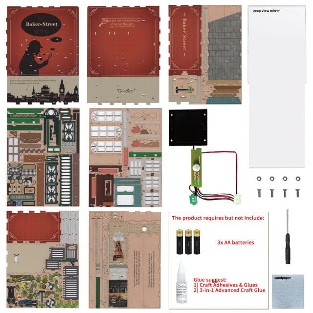 Tonecheer Baker Street Wooden Model Kit [TQ108] - Image 4