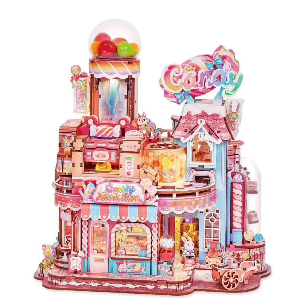 Tonecheer Candy Workshop Wood Model Kit [TQ424] - Image 2