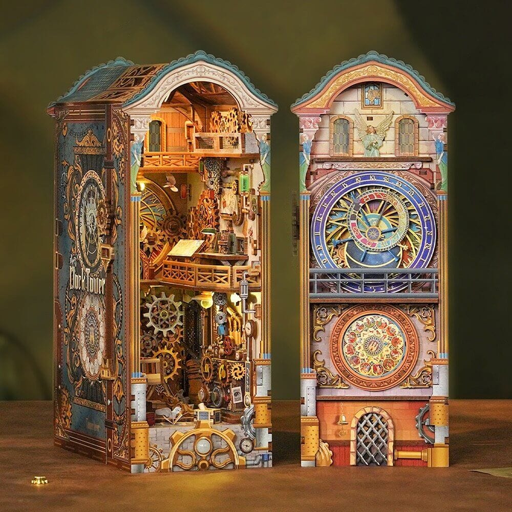 Tonecheer Clock Tower Book Nook Kit - Image 3