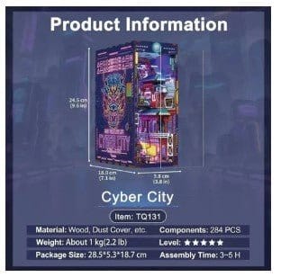 Tonecheer Cyber City Wooden Model Kit [TQ131] - Image 2