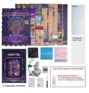 Tonecheer Cyber City Wooden Model Kit [TQ131] - Image 3