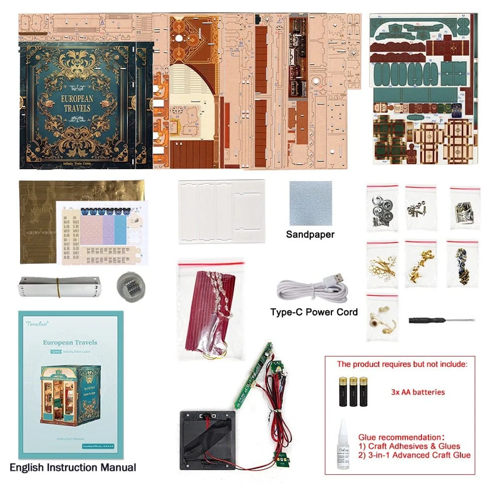 Tonecheer European Travels Book Nook Kit - Image 2