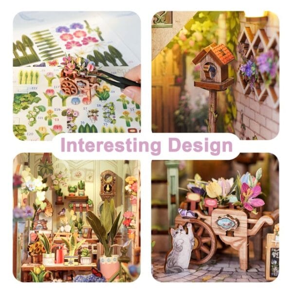 Tonecheer Flower Shop Book Nook Kit [TQ141] - Image 3