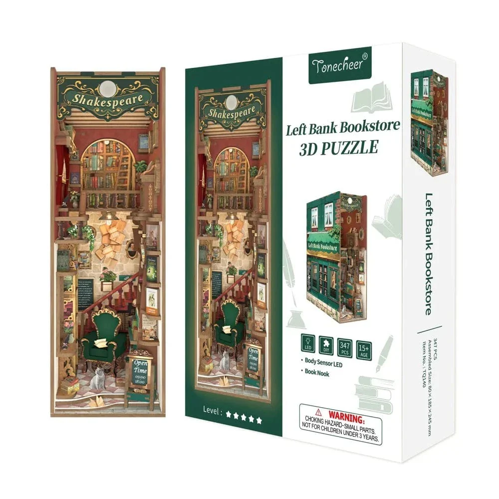 Tonecheer Left Bank Bookstore Book Nook Kit