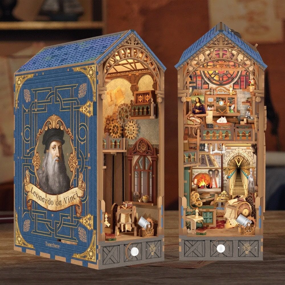 Tonecheer Leonardo Da Vinci Booknook Kit - Image 3