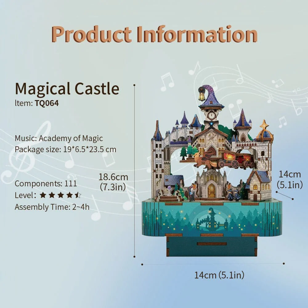 Tonecheer Magical Castle Wooden Model Kit [TQ064] - Image 2