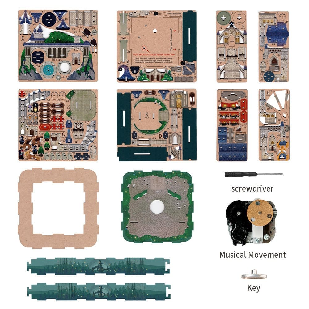Tonecheer Magical Castle Wooden Model Kit [TQ064] - Image 3