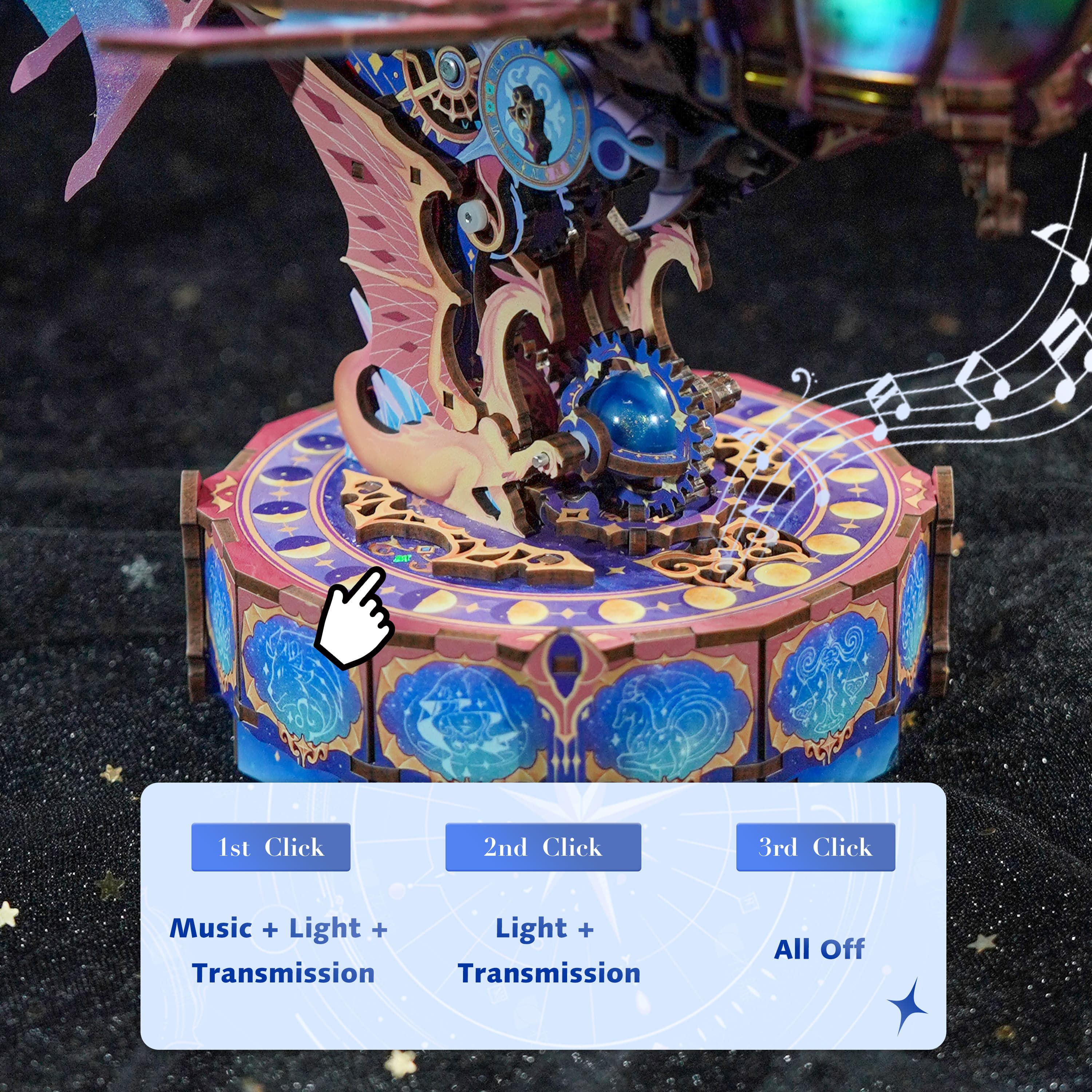 Tonecheer Magical Galaxy Wood Model Kit [TQ422] - Image 4