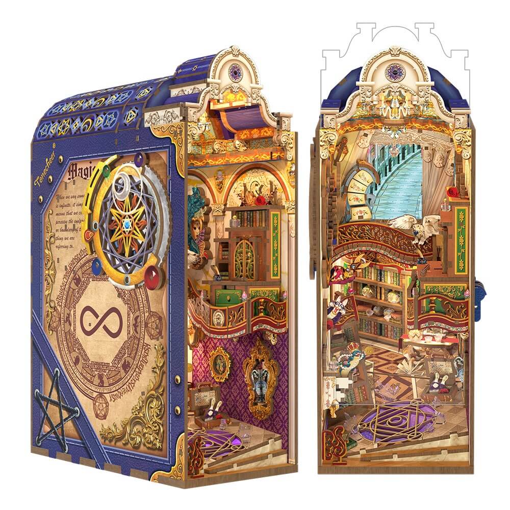 Tonecheer Magical Library Book Nook Kit [TQ134] - Image 2