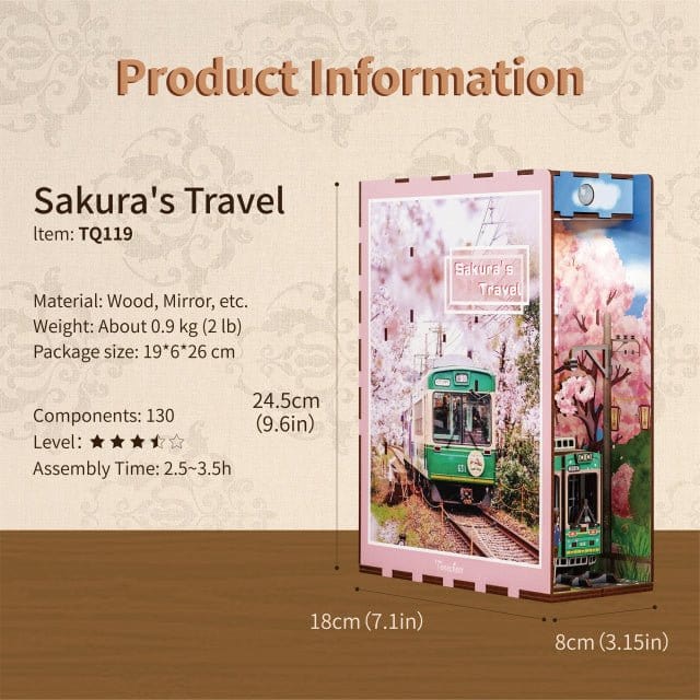Tonecheer Sakuras Travel Wooden Model Kit [TQ119] - Image 2