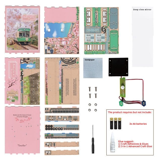 Tonecheer Sakuras Travel Wooden Model Kit [TQ119] - Image 4