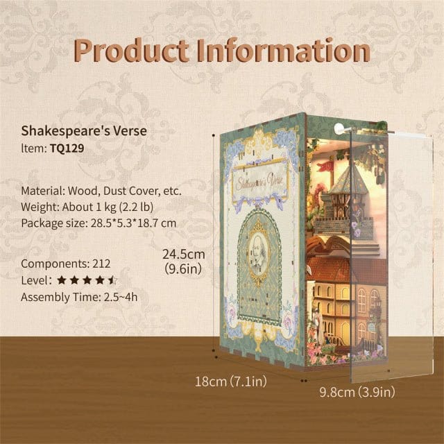 Tonecheer Shakespeares Verse Wooden Model Kit [TQ129] - Image 2