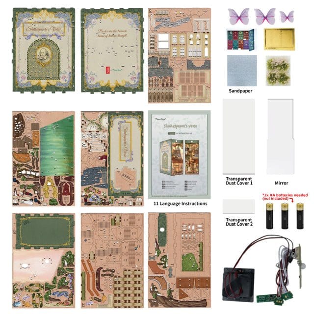 Tonecheer Shakespeares Verse Wooden Model Kit [TQ129] - Image 5