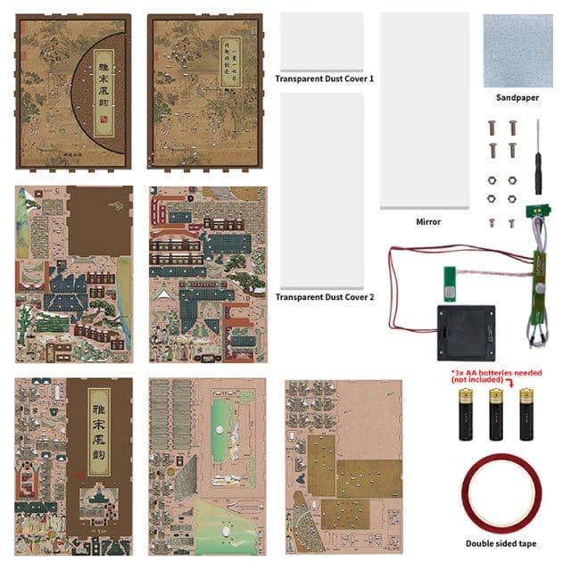 Tonecheer Song Dynasty Wooden Model Kit [TQ118] - Image 4