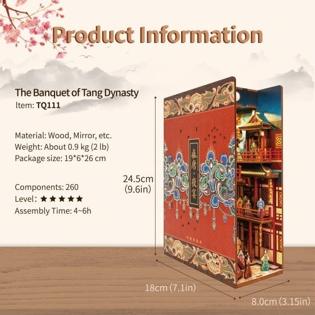 Tonecheer The Banquet Of Tang Dynasty Wooden Model Kit [TQ111] - Image 2