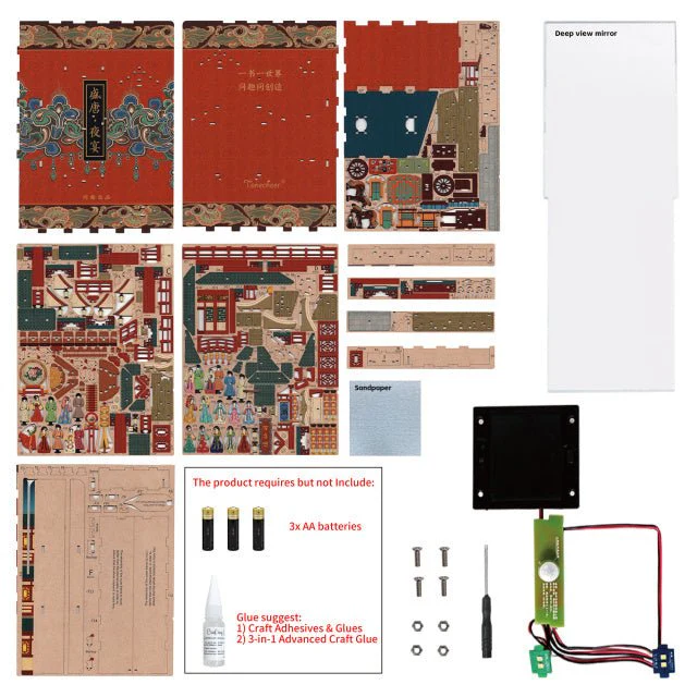 Tonecheer The Banquet Of Tang Dynasty Wooden Model Kit [TQ111] - Image 4