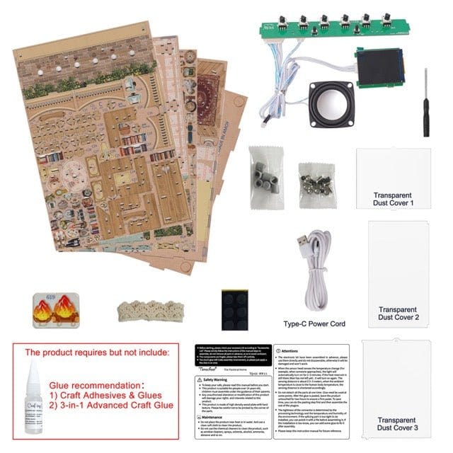 Tonecheer The Pastoral Home Sound Machine Wooden Model Kit [TQ400] - Image 3