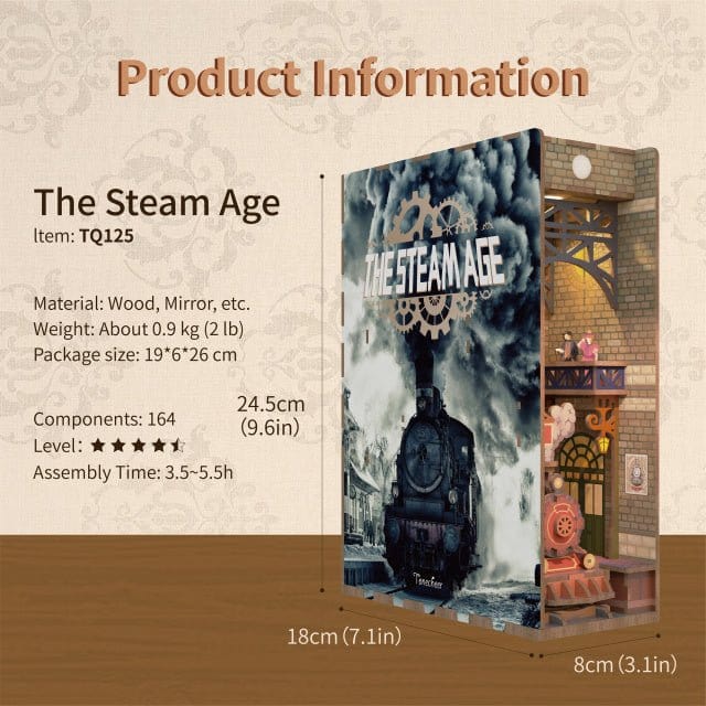 Tonecheer The Steam Age Wooden Model Kit [TQ125] - Image 2